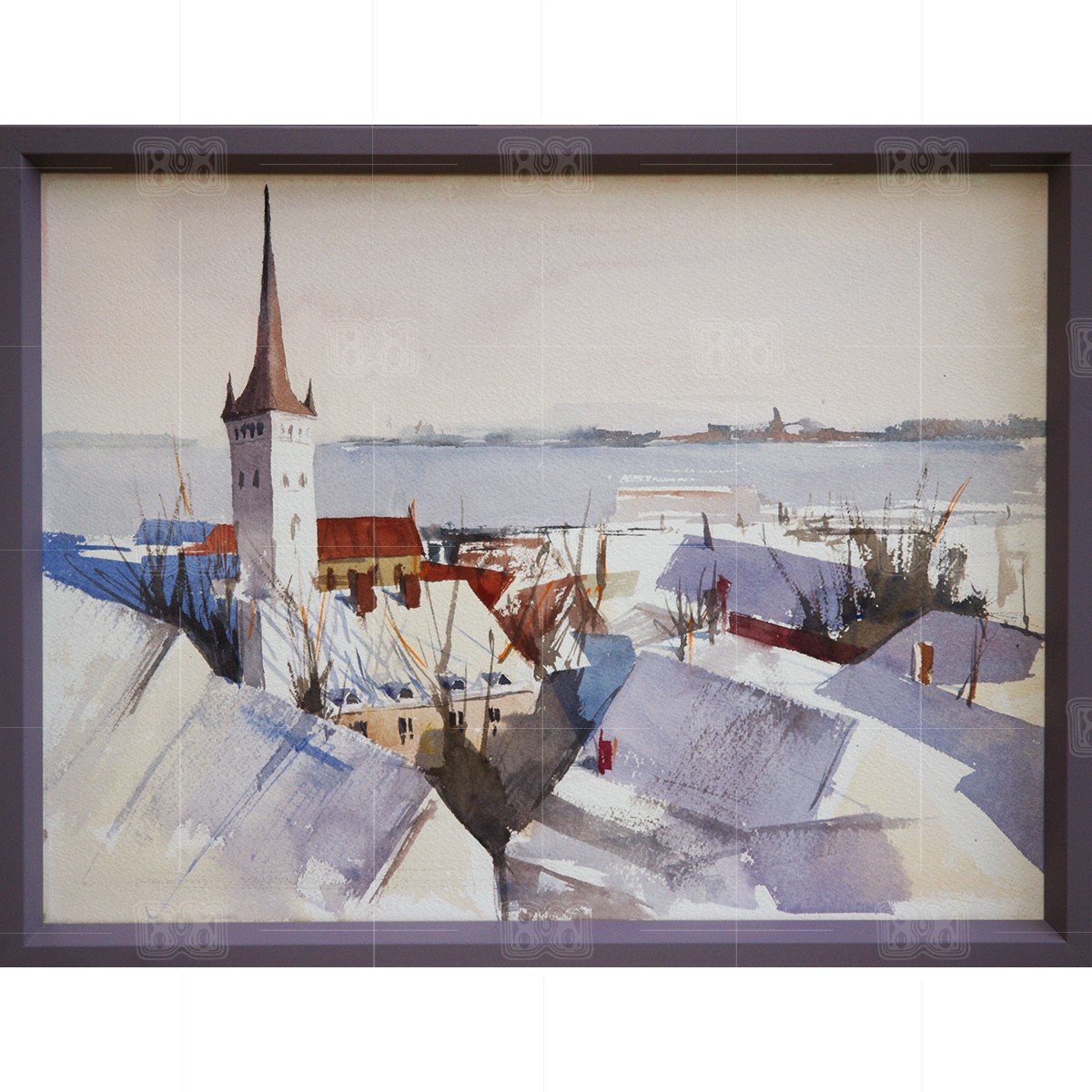 Winter Tallin - watecolor o paper Winter Tallin - watecolor o paper