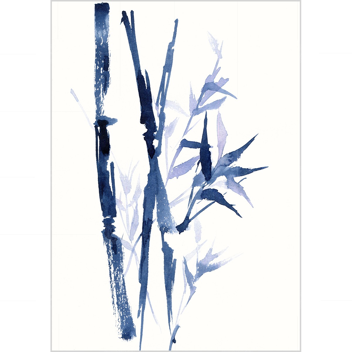 Blue bamboo, watercolor on paper Blue bamboo, watercolor on paper, 7.811.8" (20x30 cm)