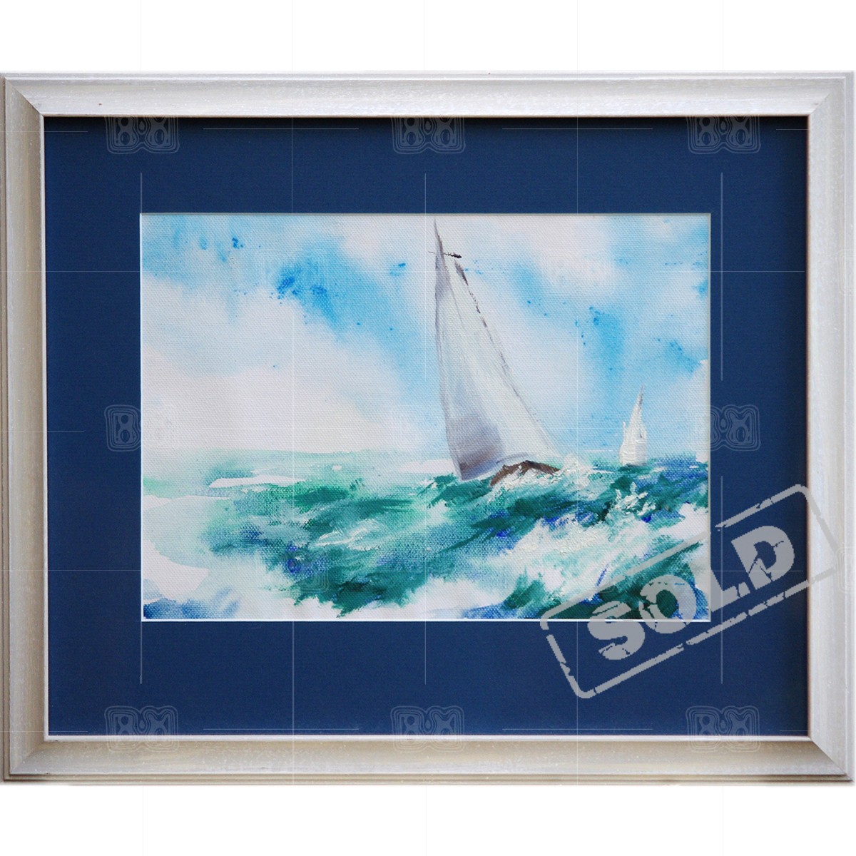 Sailboat - acrylic painting Sailboat - acrylic painting
