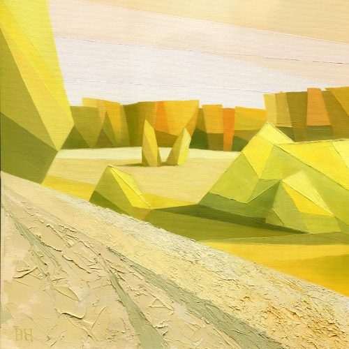 Yellow - oil painting on canvas - 50x50 cm