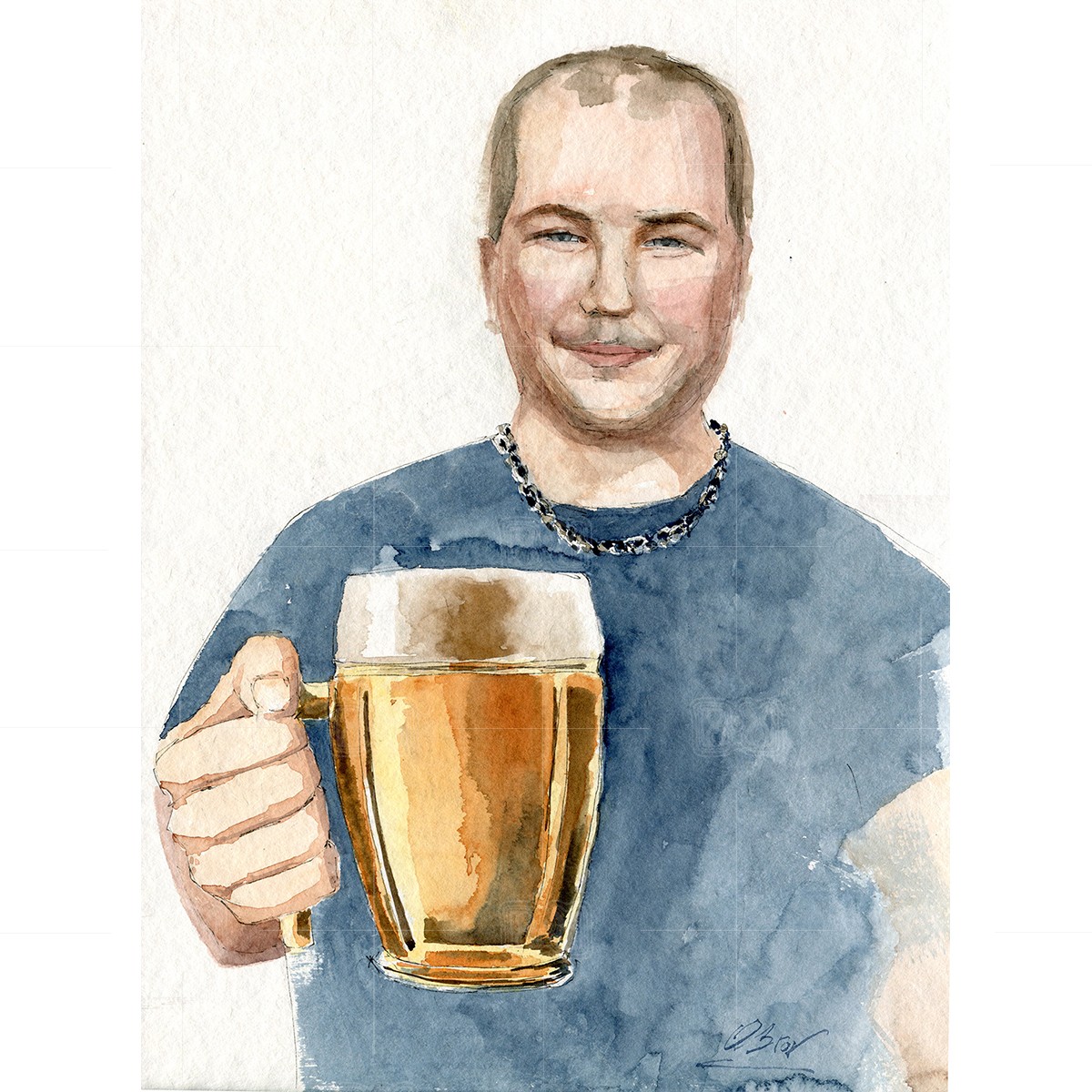 Daš si Kozla nebo Plzeň? Jaro 2021, karanténa - 30x40 cm (v rámu 40x50cm) - 3500 CZK / What about a beer? - watercolor 30x40 cm Daš si Kozla nebo Plzeň? Jaro 2021, karanténa - 30x40 cm (v rámu 40x50cm) - 3500 CZK / What about a beer? - watercolor 30x40 cm
