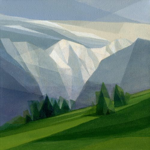 Between two rains, 20x20 cm, oil painting