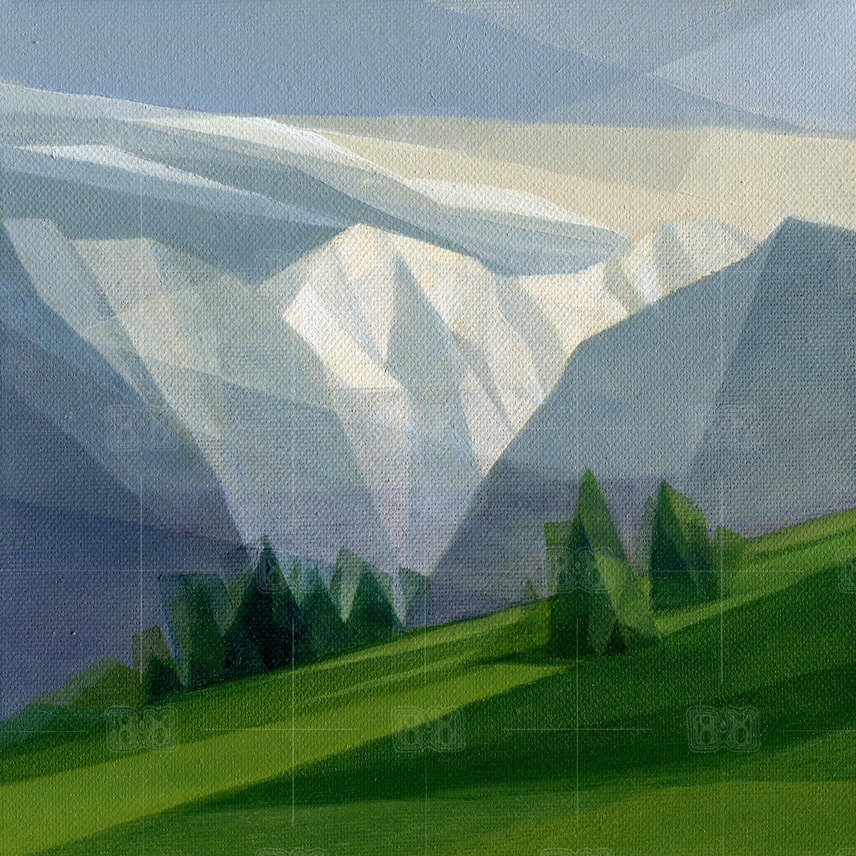Between two rains, 20x20 cm, oil painting Between two rains, 20x20 cm, oil painting