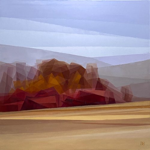 Silence - 100x100 cm, original oil painting - Olga Brovchenko