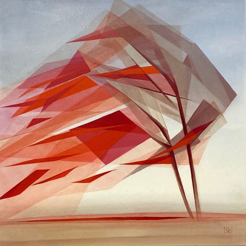 Squall - original oil painting on canvas by Olga Brovchenko - 50x50 cm